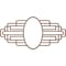 Ekena Millwork Elizabeth Wood Fretwork Prcd Ceiling Medallion, Walnut, 24"W x 12"H x 6 5/8"IW x 11 3/8"IH x 1/4"T CMWP24X12X0250EBWA - alternate 4